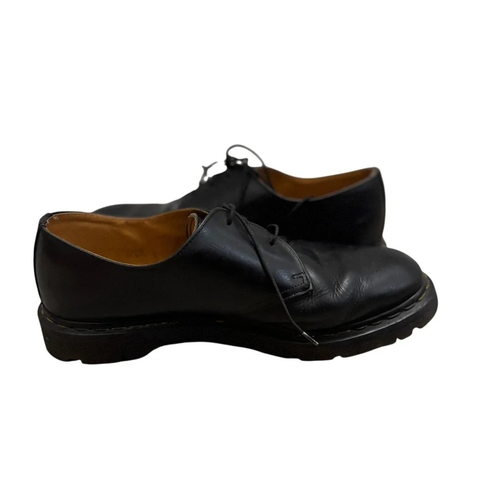 Dr. Martens 1461 Black Smooth Leather Oxford Shoes Mens Size 11 Three Eyelet